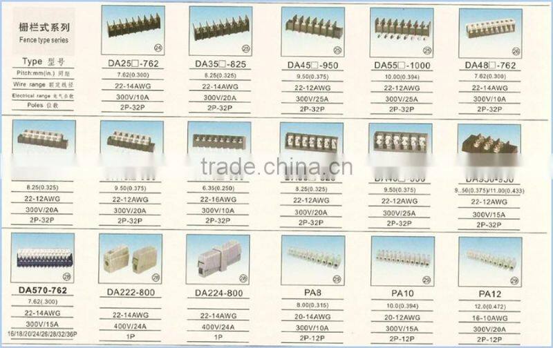 Factory Cutsom 2 3 4 5 6 7 10 Pin Screwed Pluggable 3.50 3.81 5.08 7.50 7.62mm PCB Terminal Block