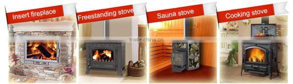 Fireway cast iron material different style insert wood fireplace