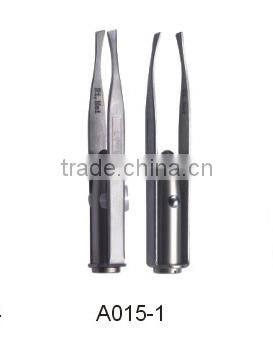 proveedor china black electric eyebrow tweezer with led