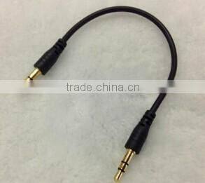 20cm gold plated 3.5mm male to 3.5mm male aux cable cabletolink