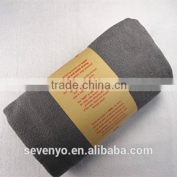 China Supplier Cheap 100% microfiber yoga mat towel With Embroidered logo YT-003