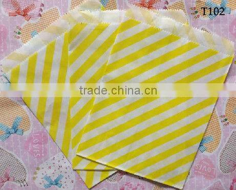 medium KRAFT polka dot paper gift or favor bags - 5 x 7.5 inches