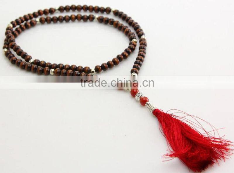 Natural wood bead prayer Bracelets,Buddhist Wooden Rosary Beaded Bracelets