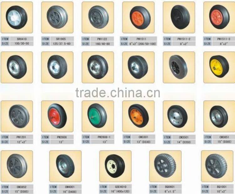 3.00-8 pu wheel FOR tool cart,wheelbarrow