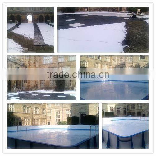 Plastic Boards synthetic Ice Rink For Roller Skating Ground And Barrier/low price artificialice rink/synthetic ice rink