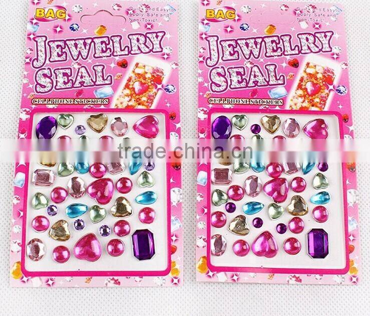 Eco-friendly bling rhinestone Crystal Diamond Sticker