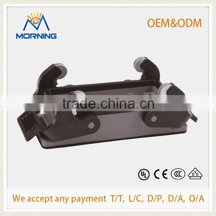 HE-016-M, Industrial Copper Alloy Material Industrial 16 Pins male and female electrical connector, Male Screw Terminal