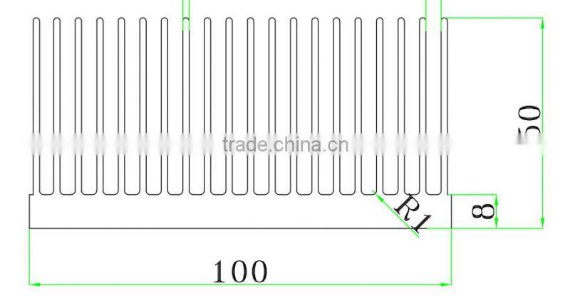 4 AL6063 T5 - 2015.04 aluminum extruded heat sink
