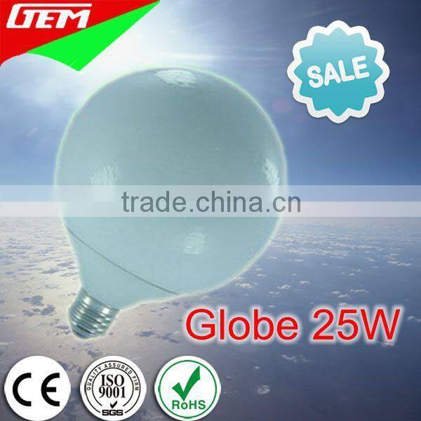 CE ROHS 2700K Energy Saving Lamp Globe 25W With E27 Base