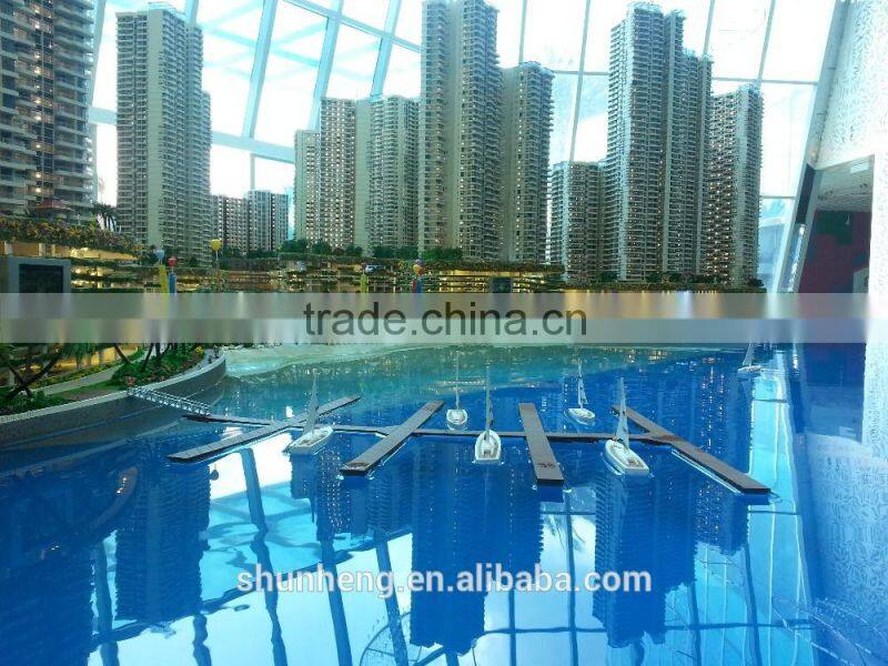 New island planning house miniature scale models , City planning maquette model