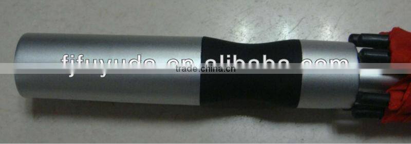 red Top quality automatic advertising dual layers aluminum golf umbrella