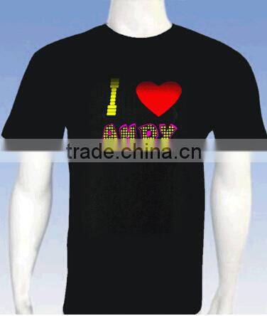 EL panel for t-shirt with rubik signs