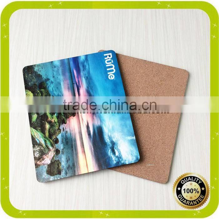 China manufacturer 19x23cm rectangular sublimation wooden raw placemat