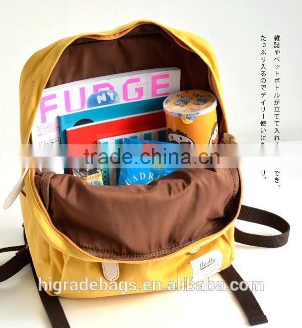 cheap canvas and leather backpack