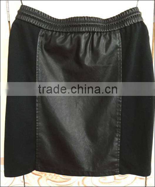 Popular design Fringes tassel lace sexy PU skirts China factory wholesale