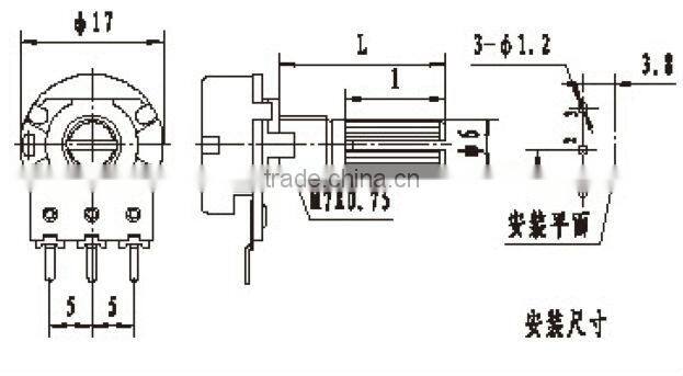 volume potentiometer