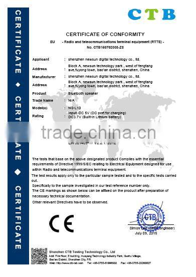 Newsun best price mini bluetooth speaker, wireless bluetooth speaker