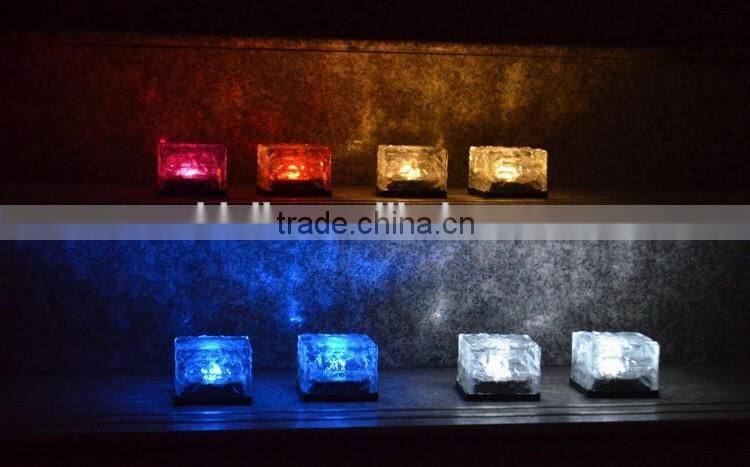 energy saving yellow integrated greenway solar ice brick light