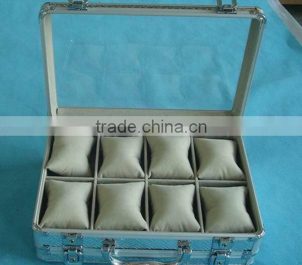 Carrying double layer aluminum watch storage case XB-SB005