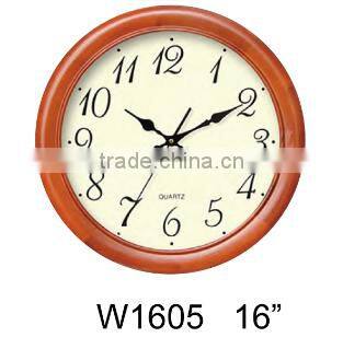 16 inches home decrator wood art wall clock