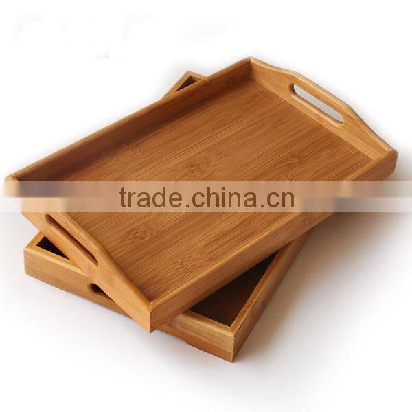 TR001 Bamboo Home Basics Serving Tray with handle