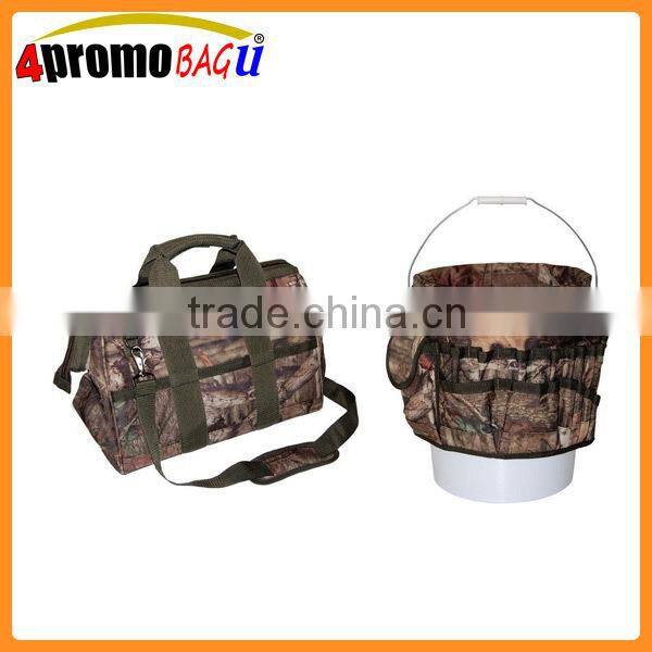 Bucket gatemouth organizer Tool bag