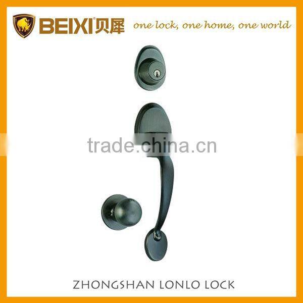 New design luxury zinc alloy antique brass finish key lock