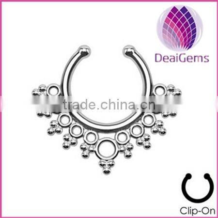 American&European style new fashion fake nose ring non piercing nose ring
