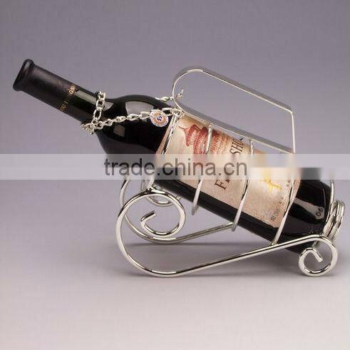 Metal single bottle wine rack PF-E478