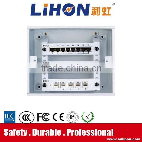 230*180* 80mm indoor square decortive fiber optic multimedia information box