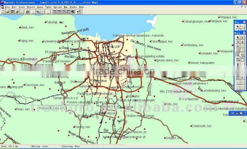 Digital Mapinfo Maps for all countries GPS software tracking system