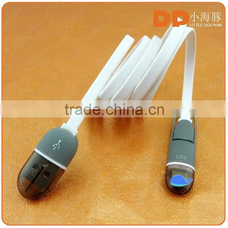Micro usb cable for power bank and mobile charging flat usb cable for iphone 6