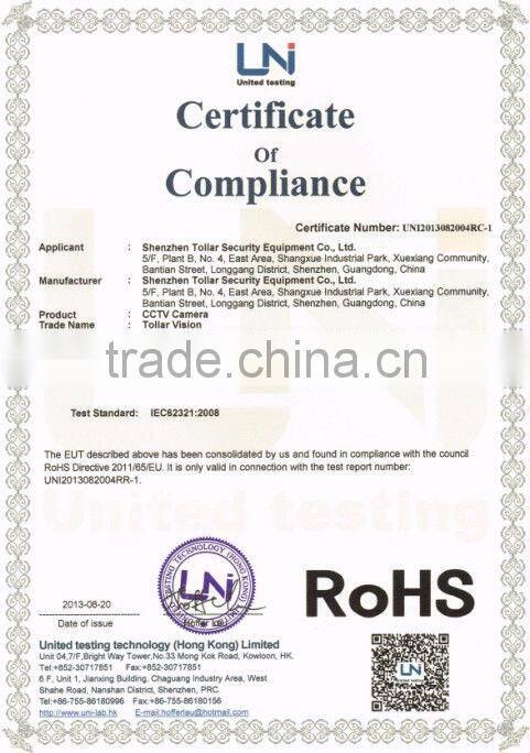 Sony 700TVL CCTV Camera with OSD Outdoor Waterproof Security WDR CCD IR Camera with 6mm CS lens(TL-IR010)