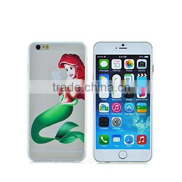 3d printing mobile phone case, Princess Eating Little Mermaid Holding Logo case for iphone 6 /6 plus
