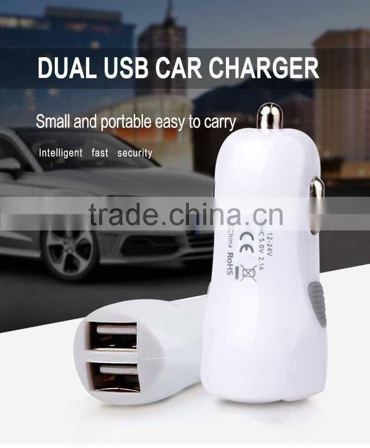 Fast charging universal USB car charger for mobile phone
