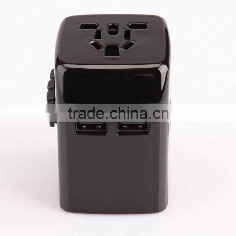 Top quality Two USB ports 2500MAH usb travel charger adapter
