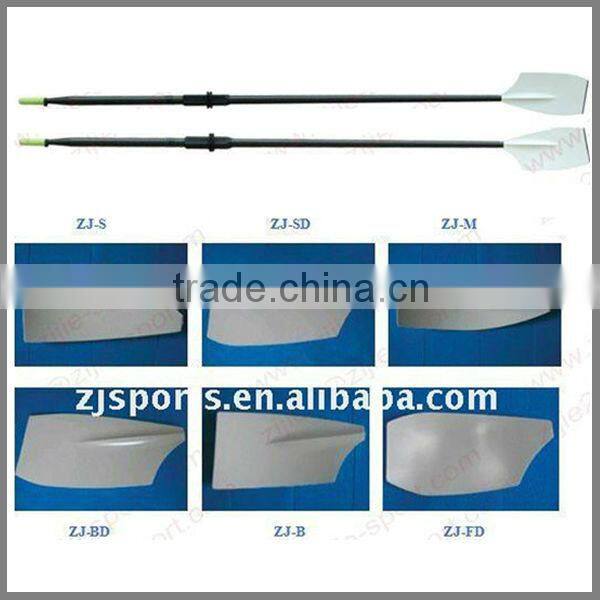 Fibeglass Scull With Oval Carbon Shafts