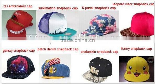 Unisex Gender and Character Style 6 panels snapback cap
