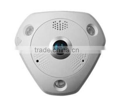 3 Megapixel IR Vandal-proof WDR 360 view angle Built-in micro Network Fisheye CCTV Camera