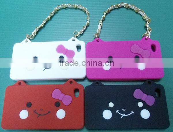 Silicone Mobile Phone Case with Handle for iPhone 5