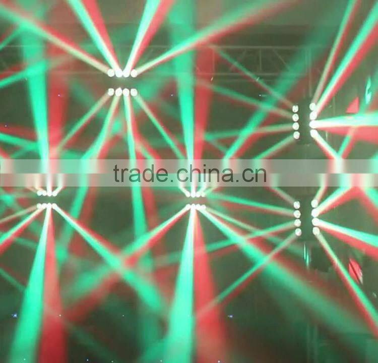 100% Factory Direct Sale White 8x10w or 4in1 RGBW 8pcs 12w Spider Surge 8 Sweeping LED Beam Effect
