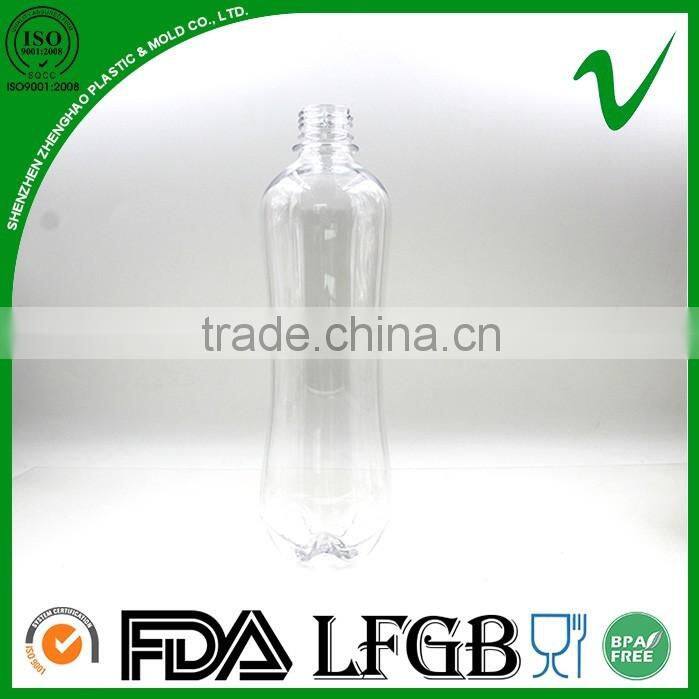 250ml PET clear plastic carbonated drink bottle with food grade