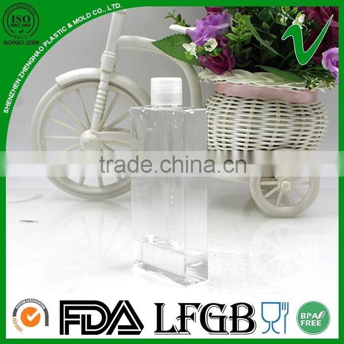 PETG disposable clear empty 2 oz plastic bottle for juice packaging