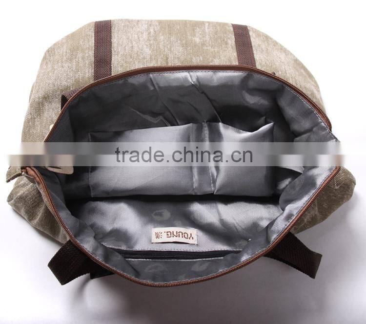 Fashionable men canvas shoulder bag