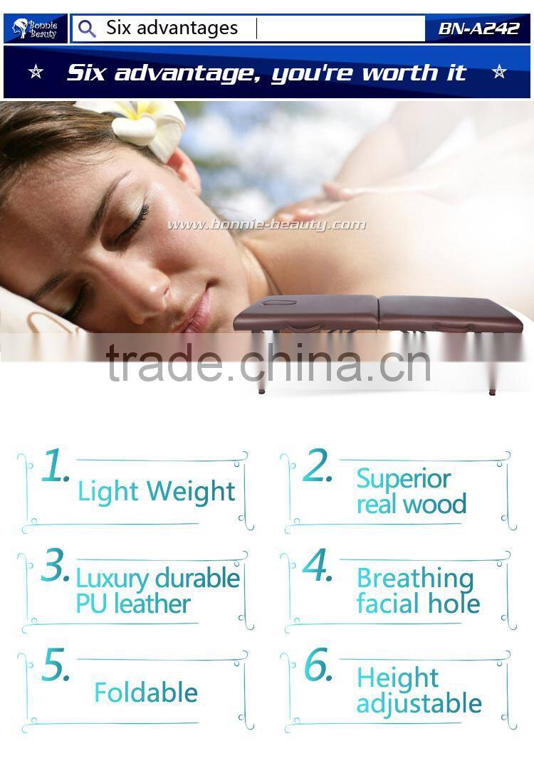 The simple beauty portable modern PU Leather massage beds with carry bag on sale