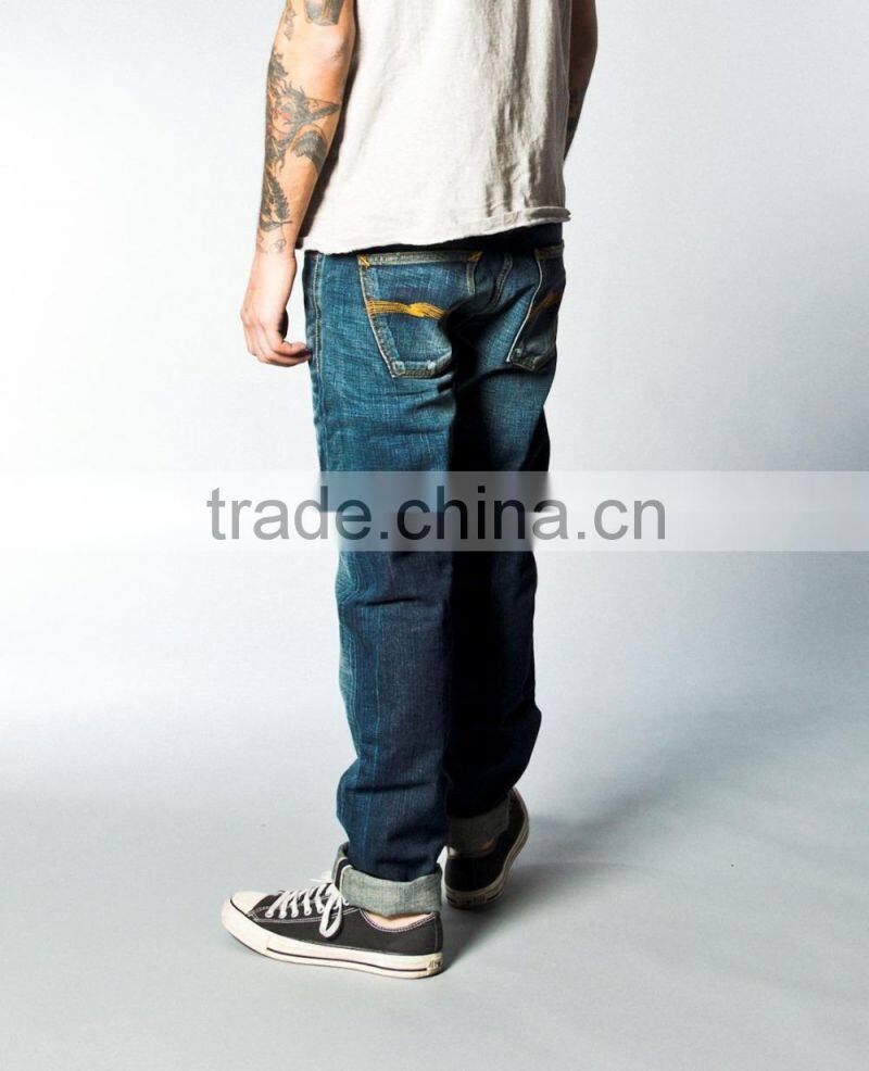 japanese selvedge denim jeans washing plant selvedge denim wholesale fabric (LOTN014)