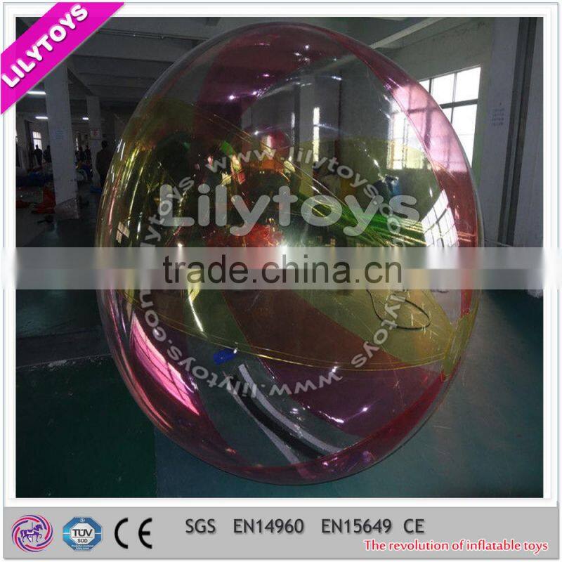 High quality zorbing ball, inflatable human hamster ball, clear human ball for water park