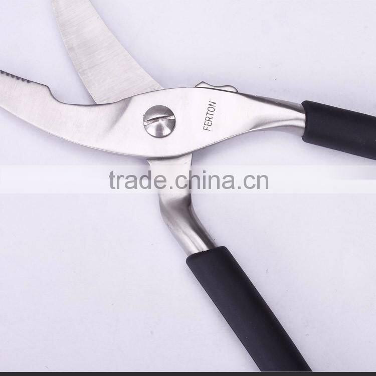 S30.8510-2016 New design high grade stainless steel poultry Shears with soft touch handl