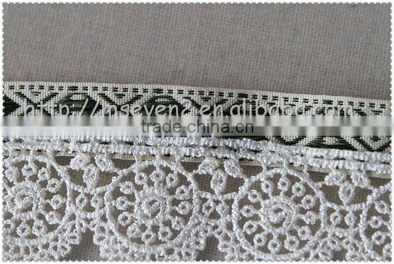 Fine quality multi color tassel wholesale Jacquard polyester flower fringe trim