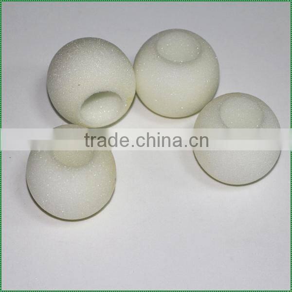 Recyclable packaging foam sponge stainless steel ball with hole